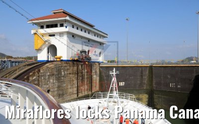 Miraflores locks Panama Canal Balboa 13.02.2019