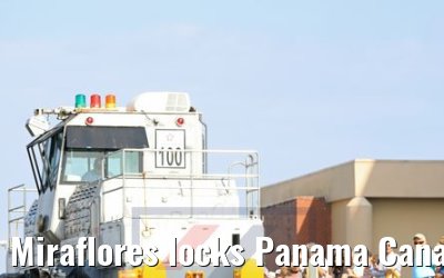 Miraflores locks Panama Canal Balboa 13.02.2019