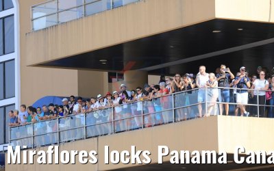 Miraflores locks Panama Canal Balboa 13.02.2019