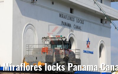 Miraflores locks Panama Canal Balboa 13.02.2019