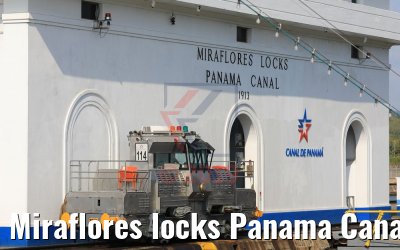Miraflores locks Panama Canal Balboa 13.02.2019