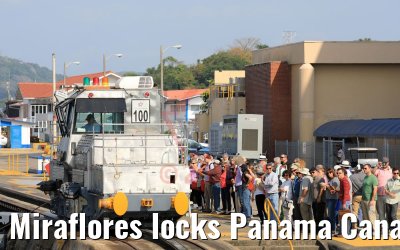 Miraflores locks Panama Canal Balboa 13.02.2019
