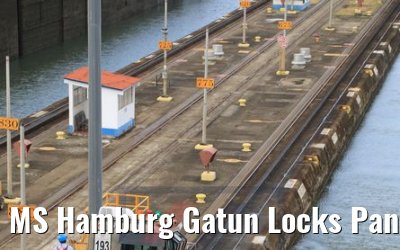 MS Hamburg Gatun Locks Panama Canal 13.02.2019