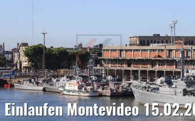Einlaufen Montevideo 15.02.2020