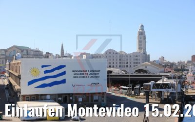 Einlaufen Montevideo 15.02.2020