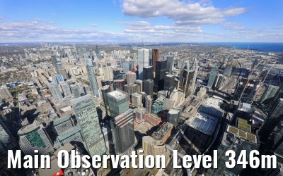Main Observation Level 346m CN Tower Toronto 14.10.2019