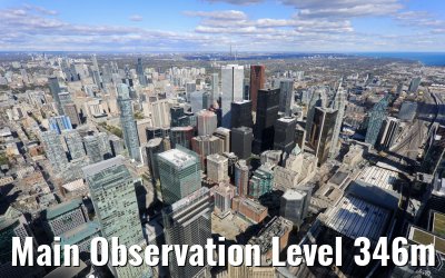 Main Observation Level 346m CN Tower Toronto 14.10.2019
