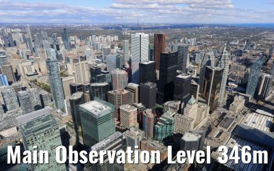 Main Observation Level 346m CN Tower Toronto 14.10.2019