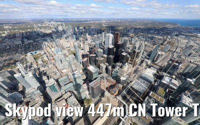 Skypod view 447m CN Tower Toronto 14.10.2019