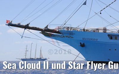 Sea Cloud II und Star Flyer Gustavia 16.02.2018