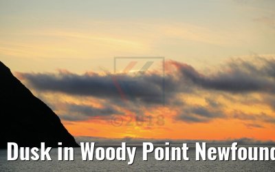 Dusk in Woody Point Newfoundland