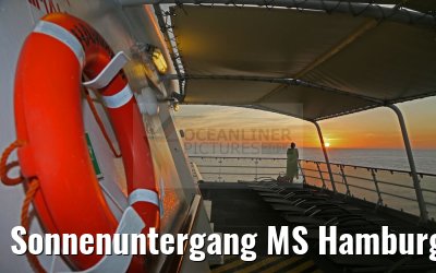 Sonnenuntergang MS Hamburg 13.02.2016
