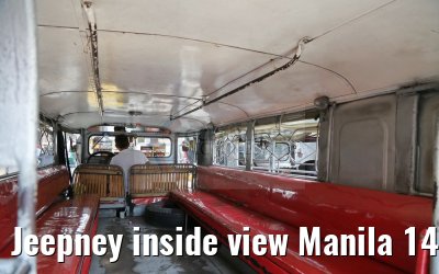 Jeepney inside view Manila 14.02.2016