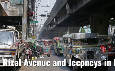 Rizal Avenue and Jeepneys in Manila 14.02.2016