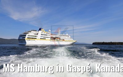 MS Hamburg in Gaspé, Kanada