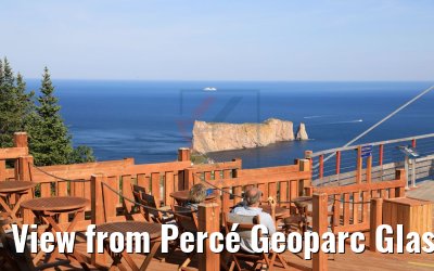 View from Percé Geoparc Glass Platform