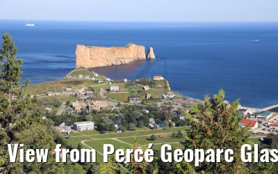 View from Percé Geoparc Glass Platform