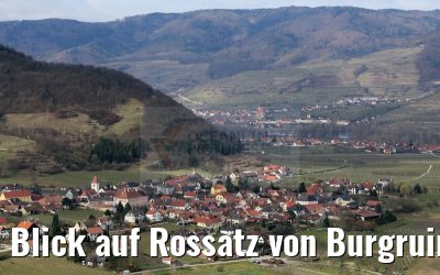 Blick auf Rossatz von Burgruine Dürnstein 29.03.2015