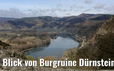 Blick von Burgruine Dürnstein über die Wachau 29.03.2015