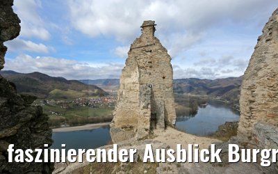 faszinierender Ausblick Burgruine Dürnstein 29.03.2015