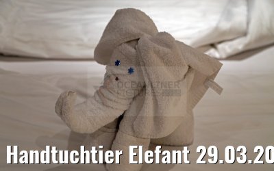 Handtuchtier Elefant 29.03.2015