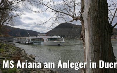 MS Ariana am Anleger in Duernstein 29.03.2015