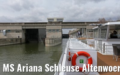 MS Ariana Schleuse Altenwoerth 29.03.2015