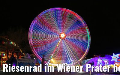 Riesenrad im Wiener Prater bei Nacht 29.03.2015