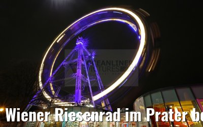 Wiener Riesenrad im Prater bei Nacht 29.03.2015