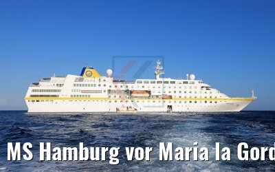 MS Hamburg vor Maria la Gorda, Kuba, 01.12.2017