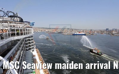 MSC Seaview maiden arrival Napoli 11.06.2018