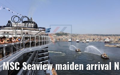 MSC Seaview maiden arrival Napoli 11.06.2018