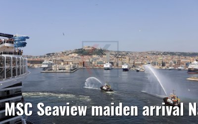 MSC Seaview maiden arrival Napoli 11.06.2018