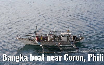 Bangka boat near Coron, Philippines, 15.02.2016