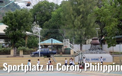 Sportplatz in Coron, Philippinen