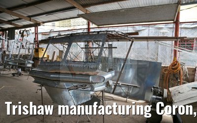 Trishaw manufacturing Coron, Philippines