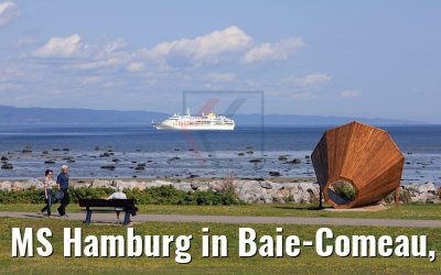 MS Hamburg in Baie-Comeau, Québec, Kanada