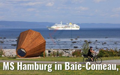MS Hamburg in Baie-Comeau, Québec, Kanada