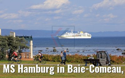 MS Hamburg in Baie-Comeau, Québec, Kanada