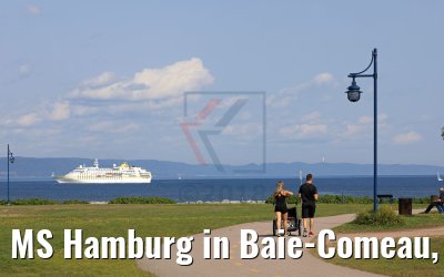 MS Hamburg in Baie-Comeau, Québec, Kanada