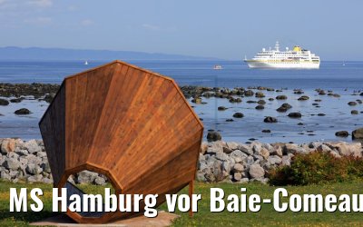 MS Hamburg vor Baie-Comeau, Québec, Kanada