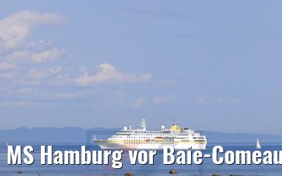 MS Hamburg vor Baie-Comeau, Québec, Kanada