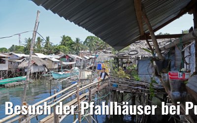 Besuch der Pfahlhäuser bei Puerto Princesa, Palawan Island, Philippinen 16.02.2016