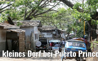 kleines Dorf bei Puerto Princesa, Palawan Island, Philippinen 16.02.2016