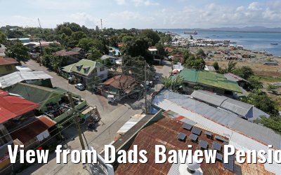 View from Dads Baview Pension in Puerto Princesa, Philippinen, 16.02.2016