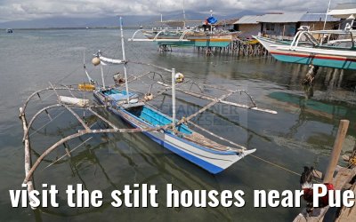 visit the stilt houses near Puerto Princesa, Palawan Island, Philippines
