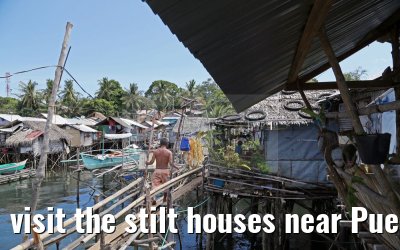 visit the stilt houses near Puerto Princesa, Palawan Island, Philippines 16.02.2016