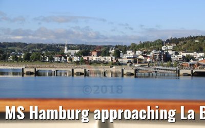 MS Hamburg approaching La Baie, Saguenay