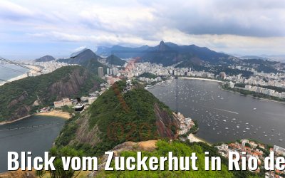 Blick vom Zuckerhut in Rio de Janeiro