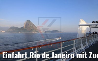 Einfahrt Rio de Janeiro mit Zuckerhut und Corcovado